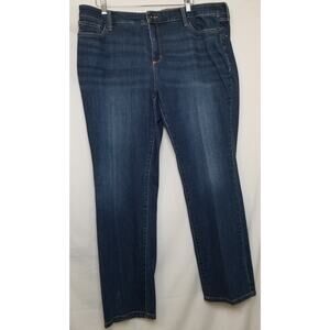ST JOHN'S BAY WOMENS Casual Stretch Straight Leg Blue Jeans PLUS SIZE 20W - EUC
